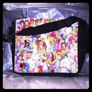 The Simpsons Jibbitz Reversible Messenger Bag